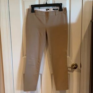 JCrew Minnie stretch work pants tan